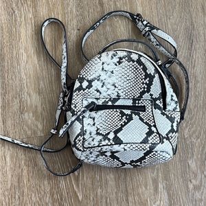 COPY - PRINCESS POLLY SNAKESKIN MINI BACKPACK
